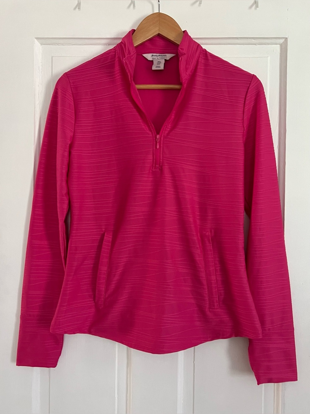 Tommy Bahama Golf And Tennis Quarter Zip Performance Pink Women’s Small